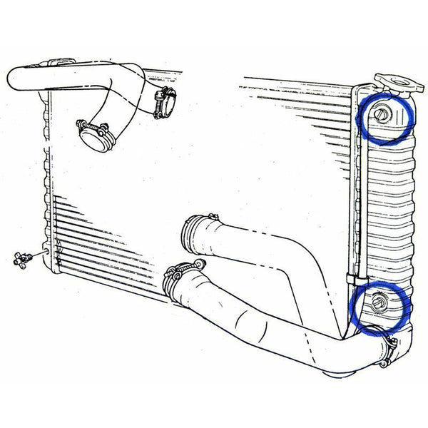 1972-79 GM Radiator Plugs For 4 Speed Cars 4pc Kit