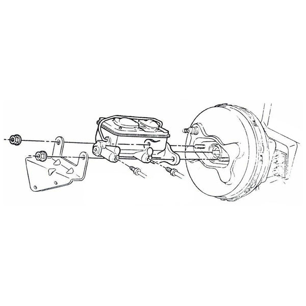 1971-81 GM F-Body X-Body Power Disc Brake Proportioning Valve Bracket