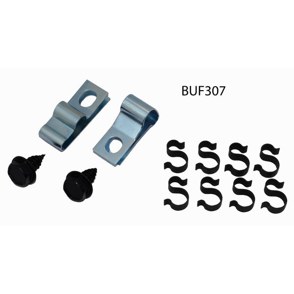 1968-69 GM Buick Skylark Gran Sport A-Body Fuel Line Clip Kit 3/8" With Fuel Return Line 12pc