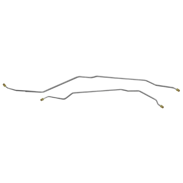 1969 Chevrolet Camaro 3/16" Rear Mono-Leaf Axle Brake Lines 2pc, OE Steel