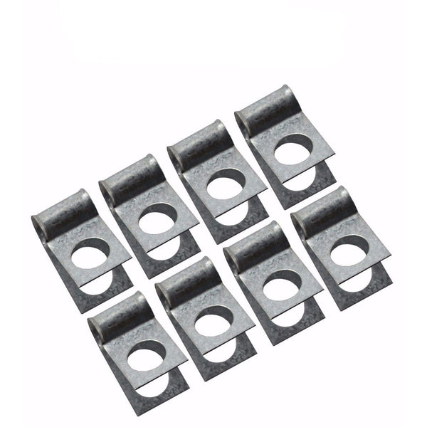 3/8" Single R Style Clips, 8 Pack