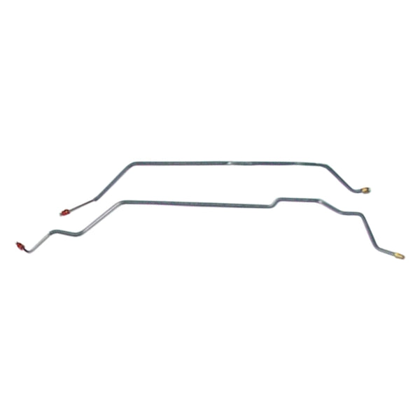 1972 Chevrolet/GMC Truck 2WD 1/2-Ton 3/16" Leaf Rear Axle Brake Lines 2pc, OE Steel