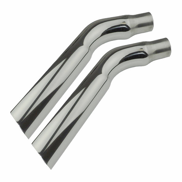 1973 GTO Tail Pipe Stainless Exhaust Tips, 2" - Stock