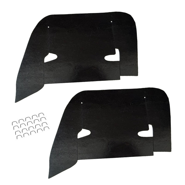 1961 Chevrolet Biscayne Impala A-Arm Splash Shields With Staples 2pc