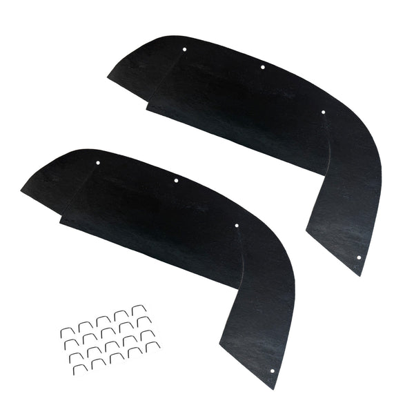 1968-73 Chevrolet Impala Biscayne A-Arm Splash Shields With Staples 2pc