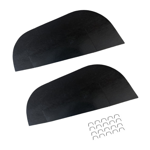 1970-81 Chevrolet Camaro Pontiac Firebird A-Arm Splash Shields With Staples 2pc