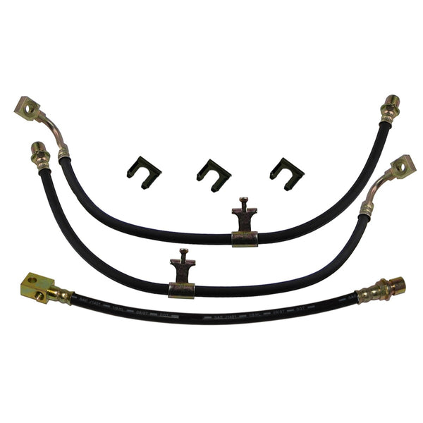 1979-86 Chevrolet GMC C10 Truck, Blazer, Jimmy, Suburban 2wd 1/2 Ton Front Disc Rear Drum 3 Hose Kit, 6 pc