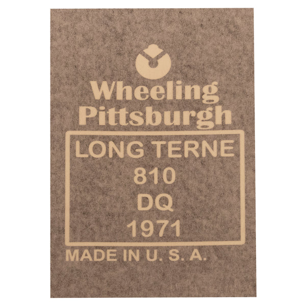 1971 GM Pittsburgh steel Gas Tank/Muffler Stencil