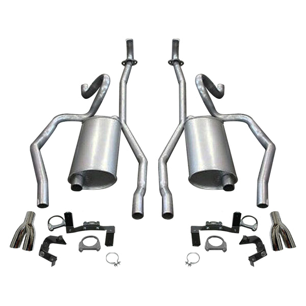 1970-71 Pontiac GTO GT-37 Standard Manifold Stock 2 1/4" Exhaust Kit